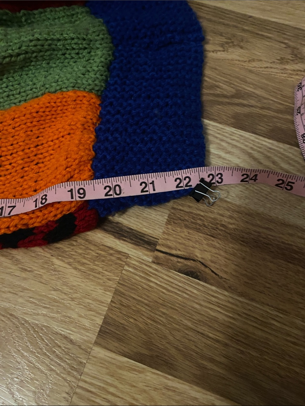 Multicolor Patchwork Button-Up Sweater - Picture 11 of 11